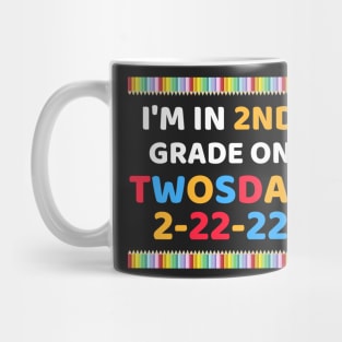 It's My 2nd Grade On Twosday, Cute 2nd Twosday Grade, Numerology 2nd Grade Pop Design Gift Mug